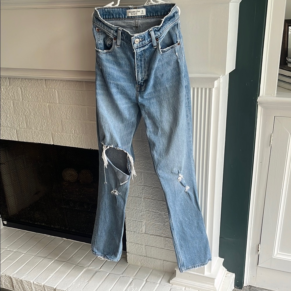 Abercrombie & Fitch Light Blue High Rise Jeans